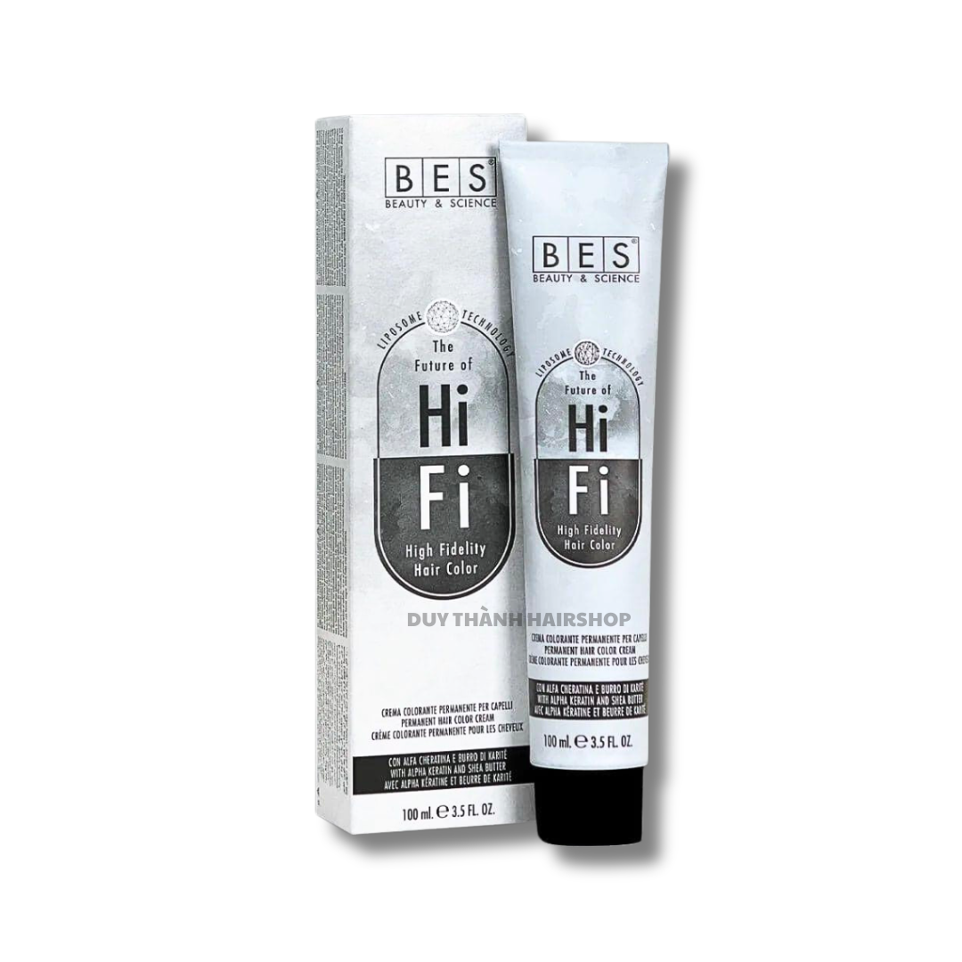 Thuốc Nhuộm Tóc Thuần Chay BES Hi-Fi LIPOSOME Chính Hãng 100ml – Màu Nhuộm Italy Cao Cấp, Bền Màu, Bóng Mượt, Nhẹ Mùi