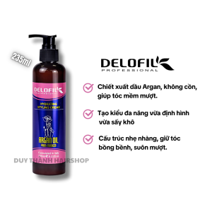 Gel Tạo Kiểu Tóc Xoăn DELOFIL 235ml - Giữ Nếp Lâu, Dưỡng Ẩm, Chống Khô Xơ, Tóc Bồng Bềnh Tự Nhiên