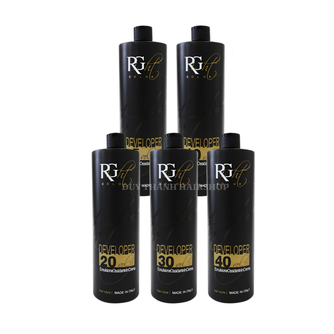 Oxy Trợ Nhuộm Chính Hãng RG Right Color Developer 1000ml – Êm Dịu, Nhiều Dưỡng, Xuất Xứ Italy