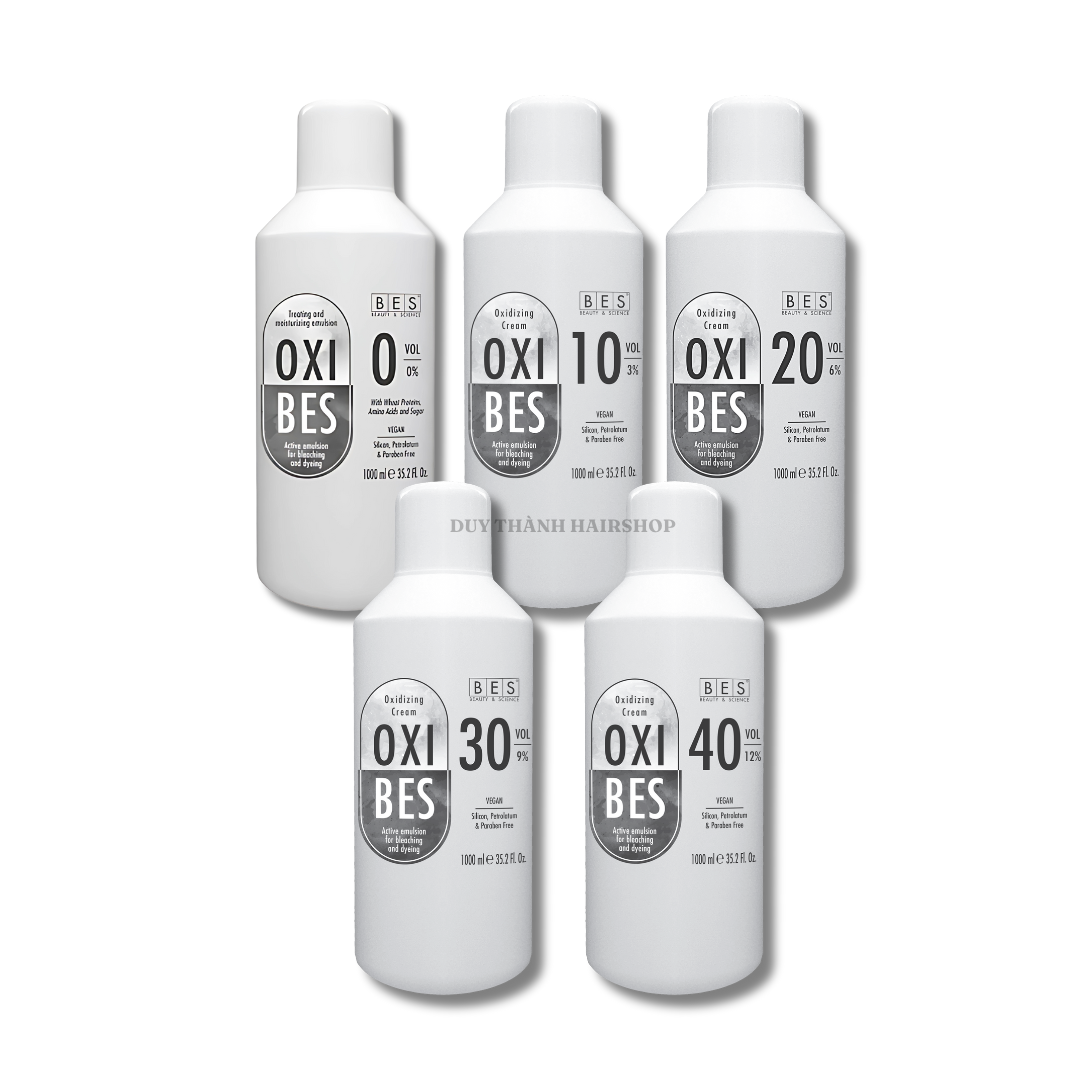 Oxi Trợ Nhuộm BES Chính Hãng 1000ml – Công Thức Thuần Chay, An Toàn Da Đầu