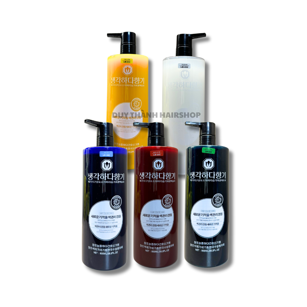 Thuốc Nhuộm Phủ Bóng Hàn Quốc 800ml – Không Pha Oxi, Màu Nhuộm Phủ Mịn Bền Màu, Mùi Thơm Dễ Chịu