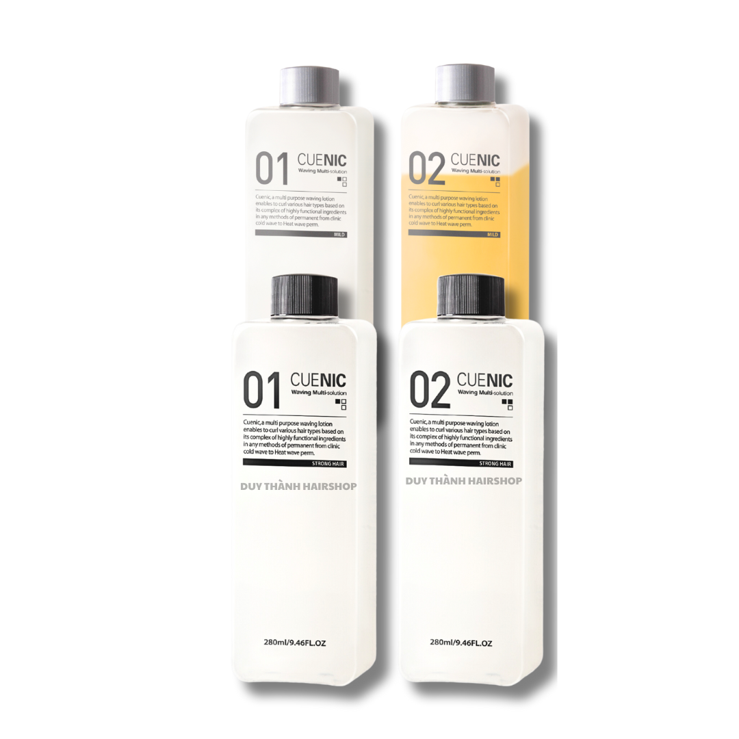 Thuốc Uốn Lạnh, Uốn Nguội CUENIC Chính Hãng 280ml x2 - Xuất Xứ Hàn Quốc, Tạo Sóng Căng, Giữ Nếp Lâu