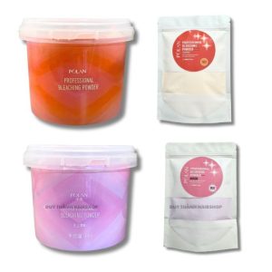 Bột Tẩy Tóc POLAN Chính Hãng Cam/Hồng – Hạt Siêu Mịn, Không Sinh Nhiệt, Tẩy Sáng Nhanh An Toàn
