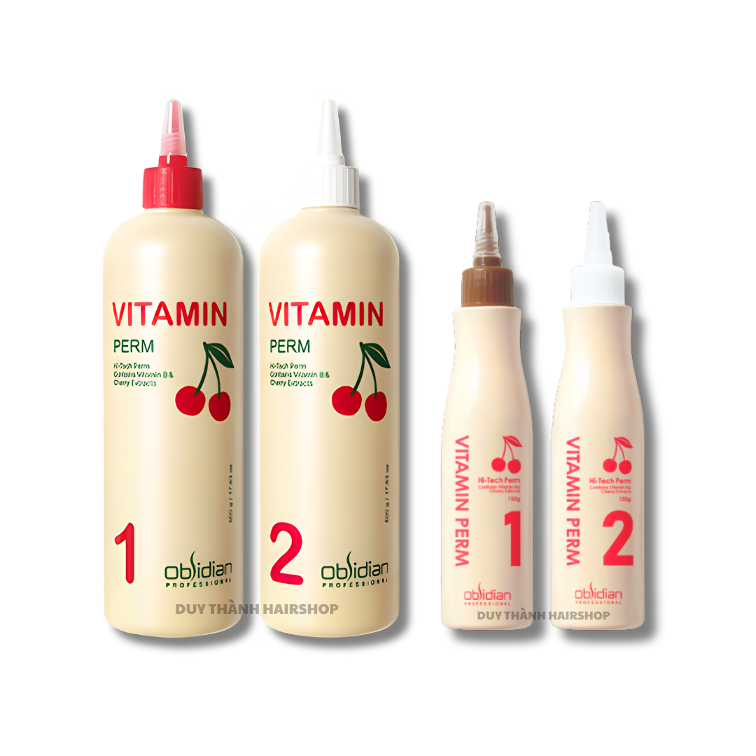Uốn Lạnh, Uốn Nguội Vitamin Perm Obsidian 150ml/500ml– Giải Pháp Uốn Lạnh Công Nghệ Cao Phục Hồi Tóc