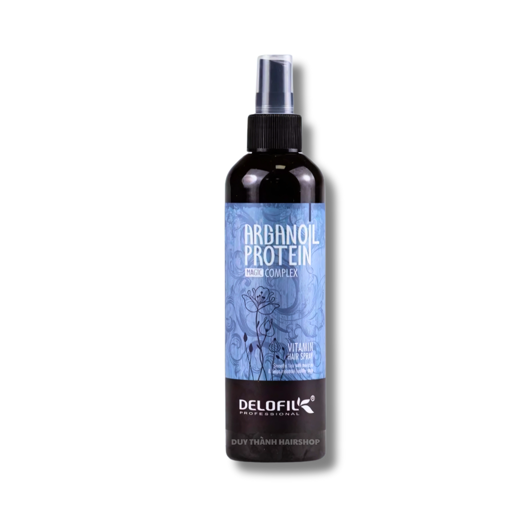 Xịt Dưỡng Tóc DELOFIL Argan Oil Protein 250ml - Phục Hồi Tóc Khô Xơ, Chống Rối, Bảo Vệ Khỏi Nhiệt