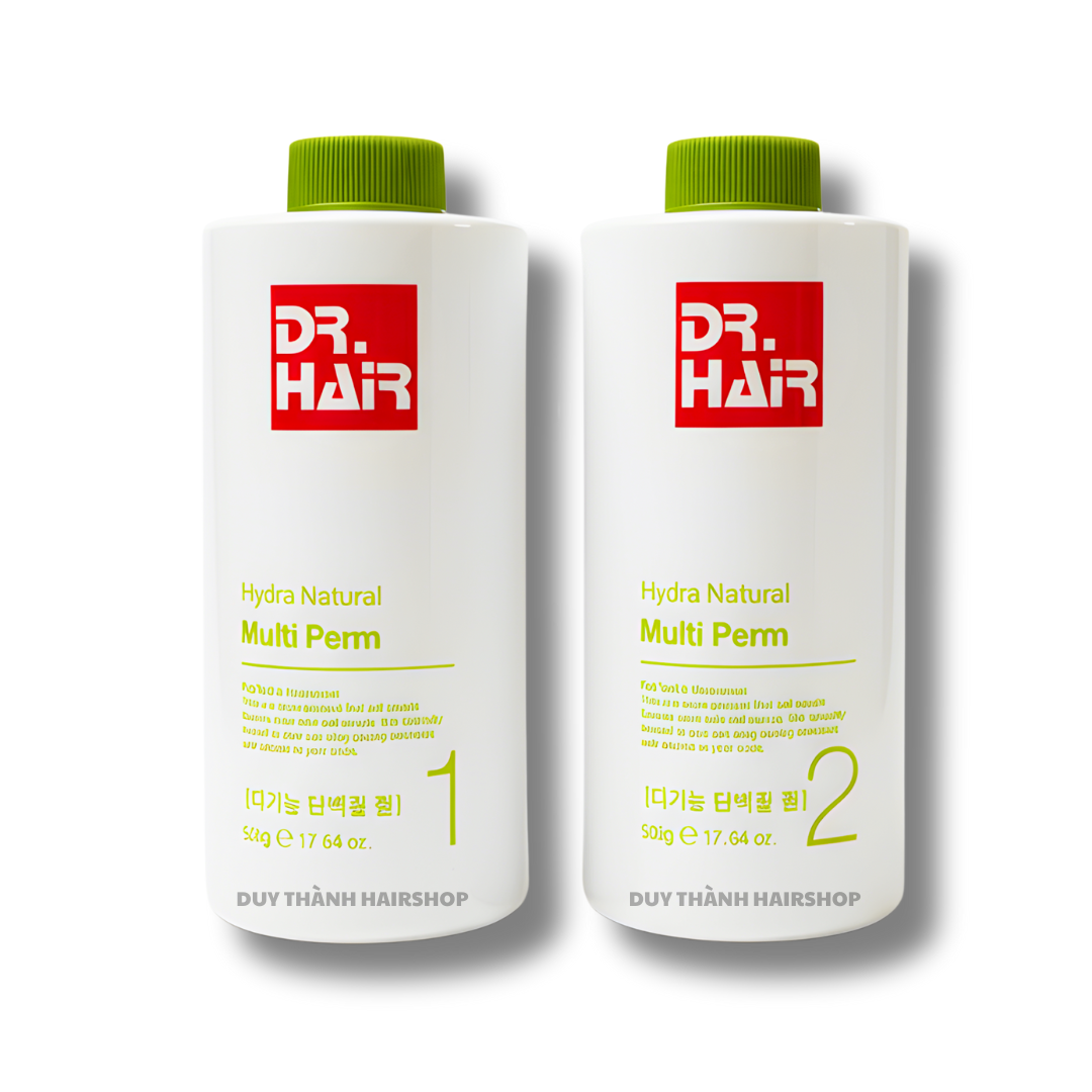 Uốn Lạnh, Uốn Nguội DR.HAIR Hydra Natural Multi Perm 500ml - Nhẹ Mùi, Sóng Xoăn Căng Nảy Mềm Mại
