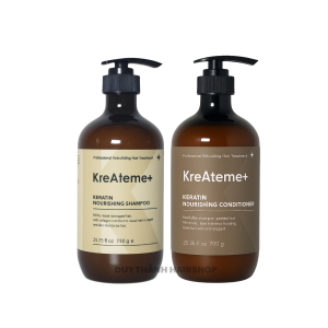 Kreateme Bộ Dầu Gội - Dầu Xả Nuôi Dưỡng tóc KreAteme+ Nourishing 700ml/730ml