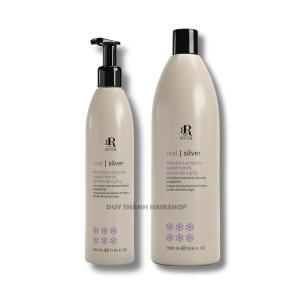 Bộ Gội Hấp Tím Khử Vàng RR Real Star Silver 350ml/1000ml –Bù ánh sắc tím, khử ánh vàng trên tóc