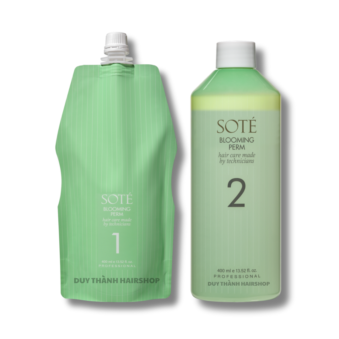 Thuốc Uốn Lạnh, Uốn Nguội SOTE Blooming Perm 400ml - Giữ Nếp Lâu, Tạo Sóng Tự Nhiên, pH 9.5