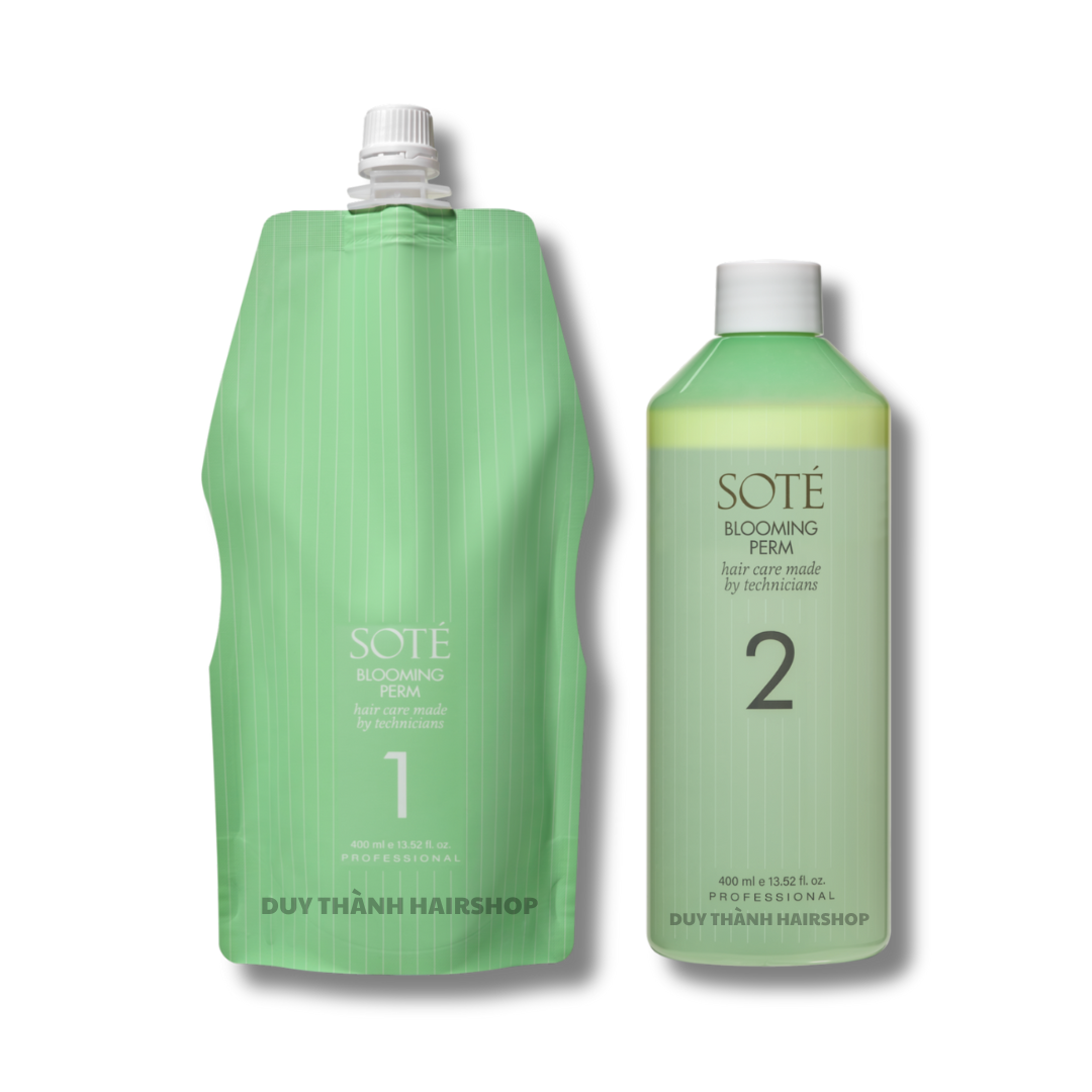 Thuốc Uốn Lạnh, Uốn Nguội SOTE Blooming Perm 400ml - Giữ Nếp Lâu, Tạo Sóng Tự Nhiên, pH 9.5