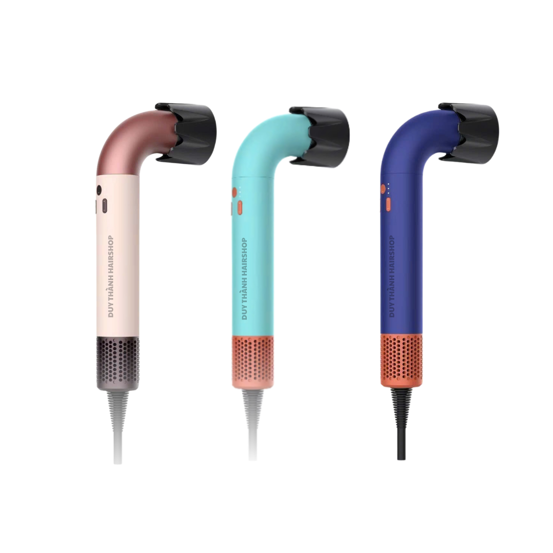 Máy Sấy Tóc Siêu Nhẹ Hình Ống 3 Mỏ HD 18R – Công Nghệ Ion Âm, Công Suất 1200W, Dây Dài 3m
