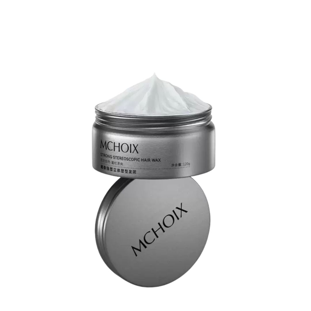Sáp Vuốt Tóc MCHOIX Strong Hair Mud 120g - Giữ Nếp Cực Mạnh, Tạo Phồng 3D Lì Tự Nhiên Không Bết.